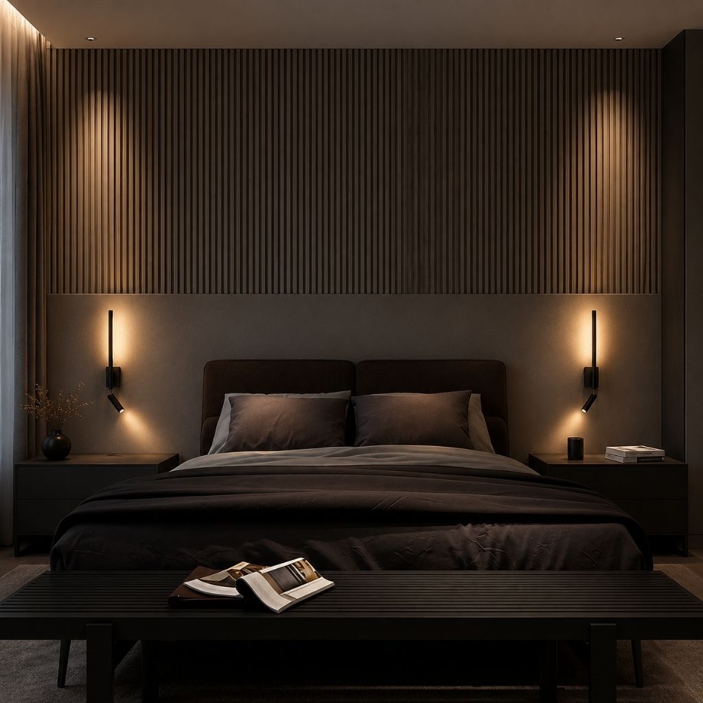 MoodLamp Bedside Wall Light with Adjustable Reading Spotlight