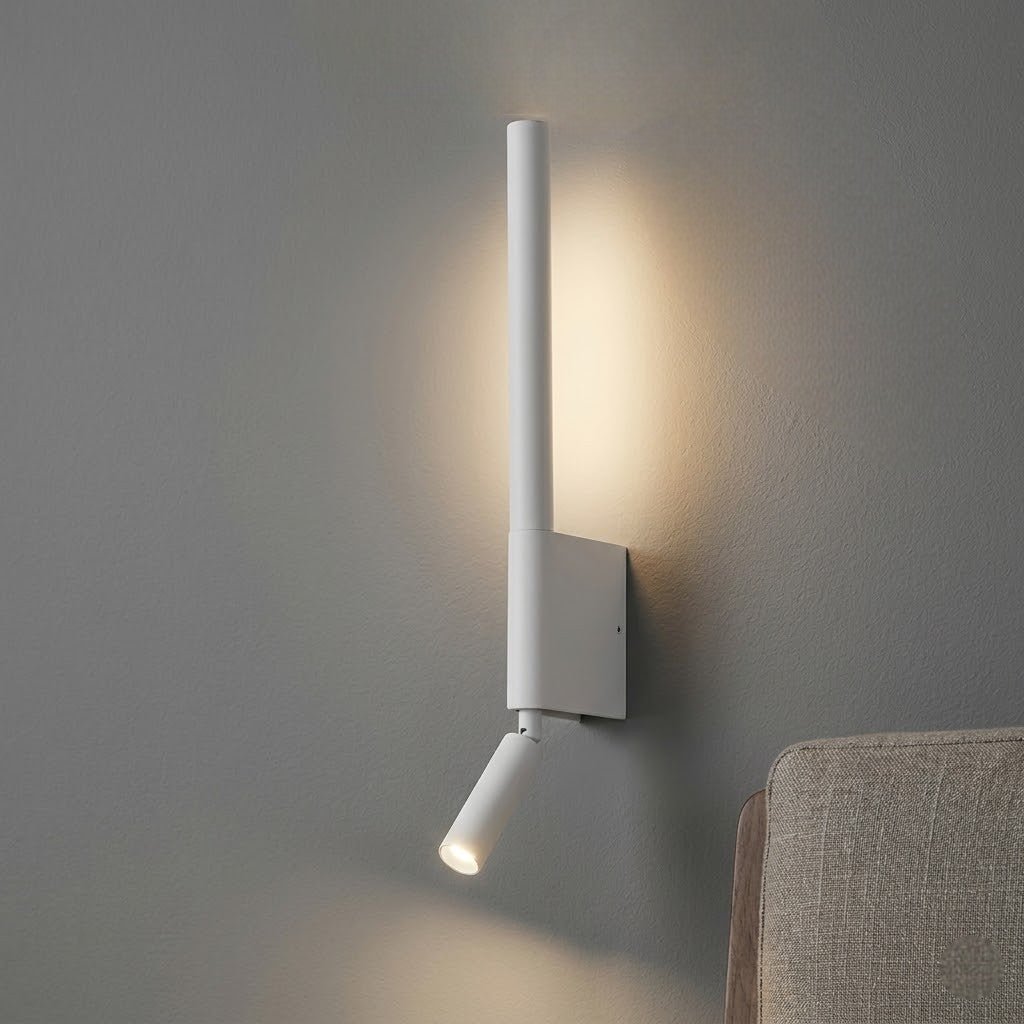MoodLamp Bedside Wall Light with Adjustable Reading Spotlight