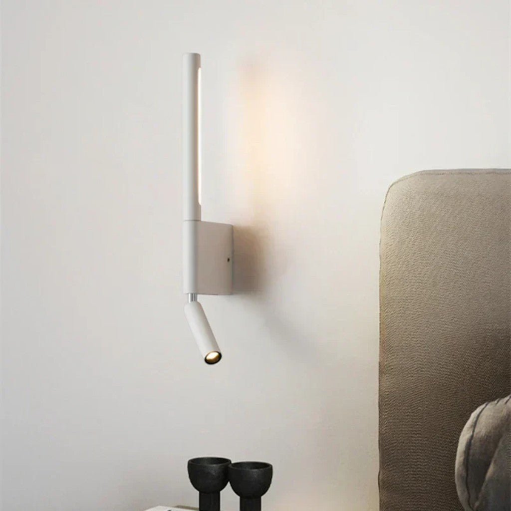 MoodLamp Bedside Wall Light with Adjustable Reading Spotlight