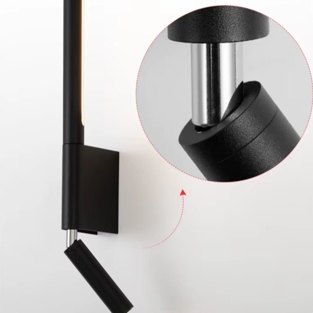MoodLamp Bedside Wall Light with Adjustable Reading Spotlight