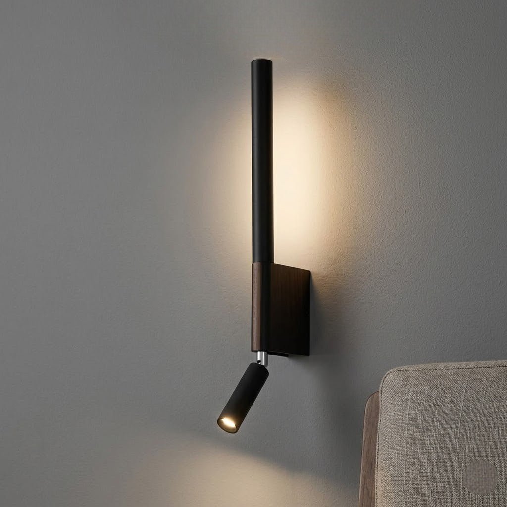MoodLamp Bedside Wall Light with Adjustable Reading Spotlight