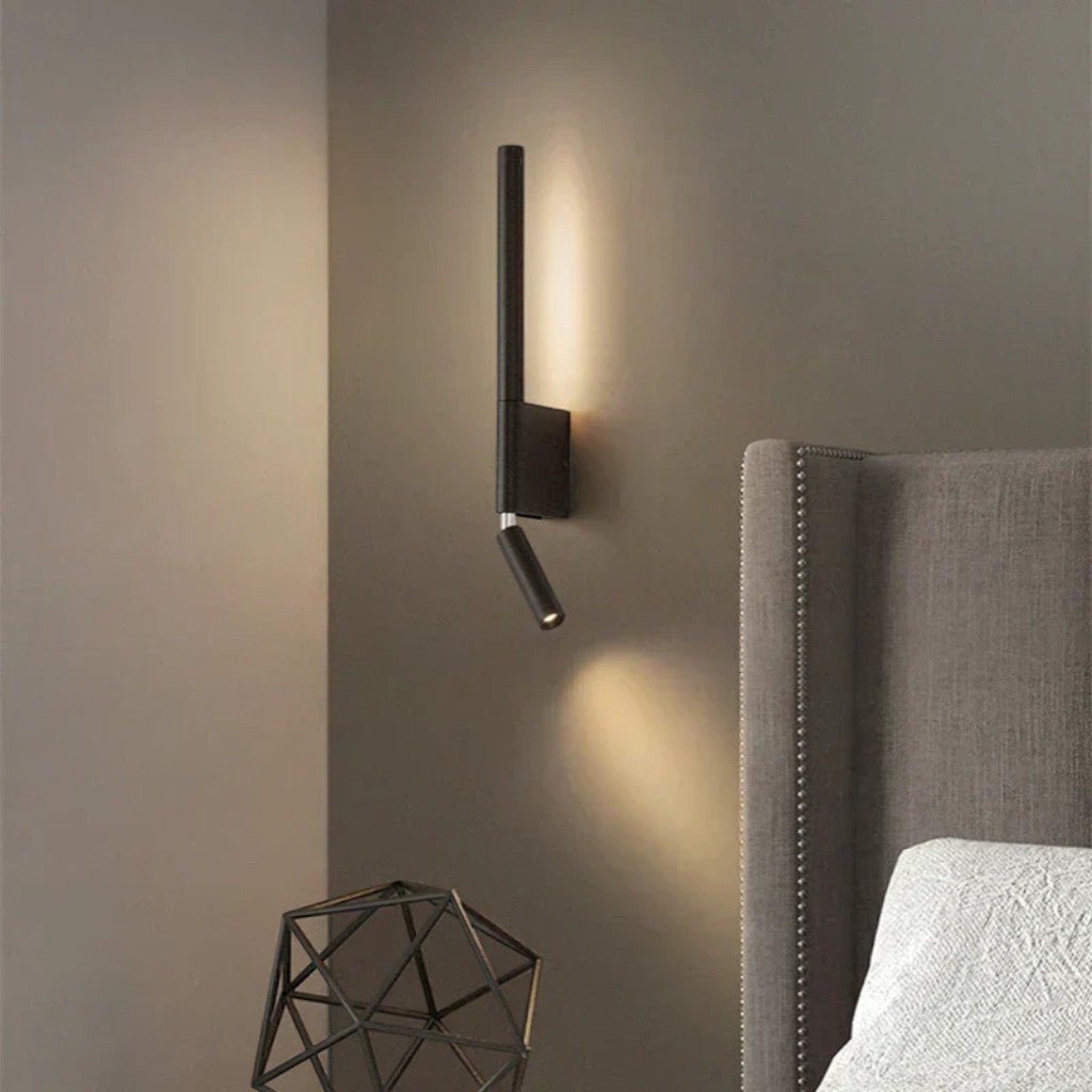 MoodLamp Bedside Wall Light with Adjustable Reading Spotlight