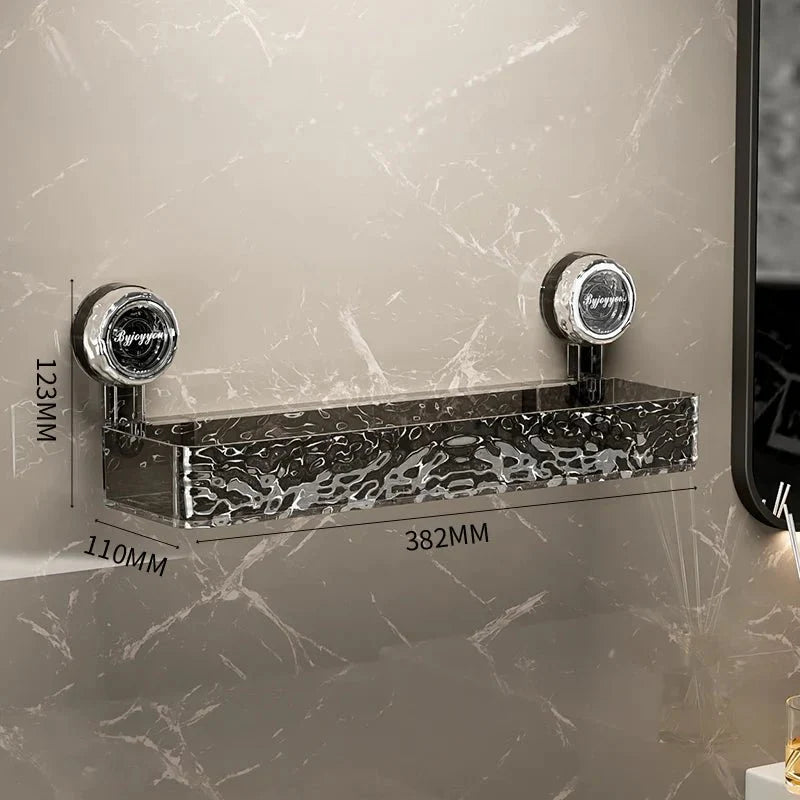 No-Drill Wall Storage – Strong Suction Cups for Heavy Bathroom