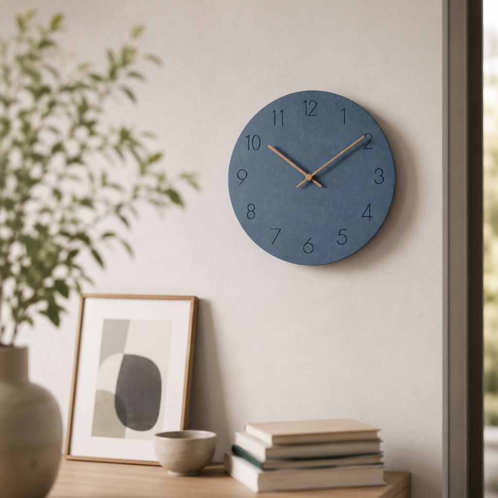NordClock - Scandinavian Minimalist Wall Clock with Quiet Movement