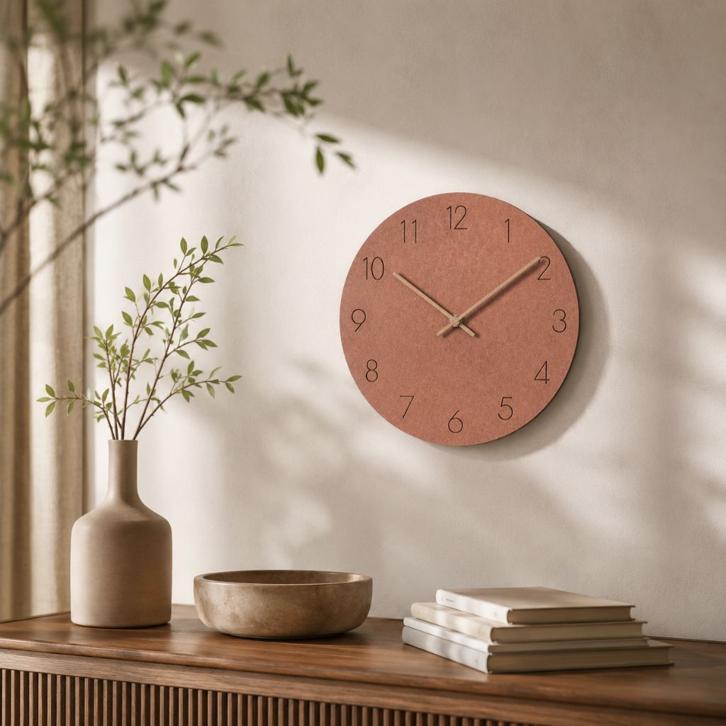 NordClock - Scandinavian Minimalist Wall Clock with Quiet Movement