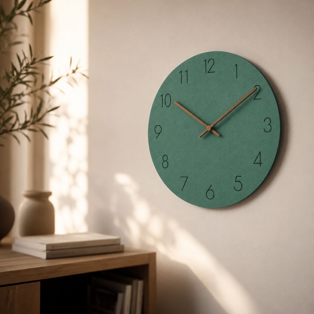 NordClock - Scandinavian Minimalist Wall Clock with Quiet Movement
