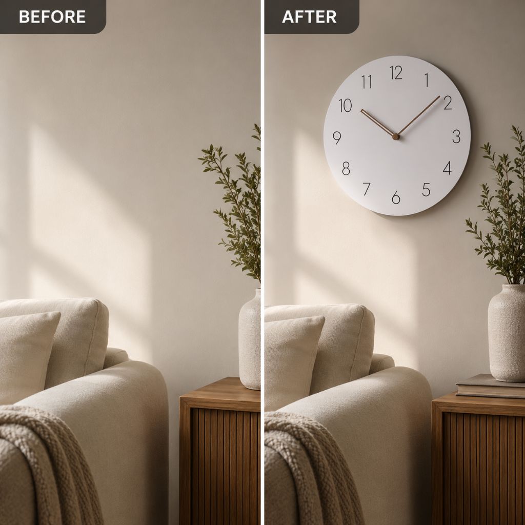 NordClock - Scandinavian Minimalist Wall Clock with Quiet Movement