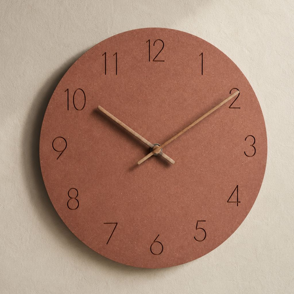 NordClock - Scandinavian Minimalist Wall Clock with Quiet Movement