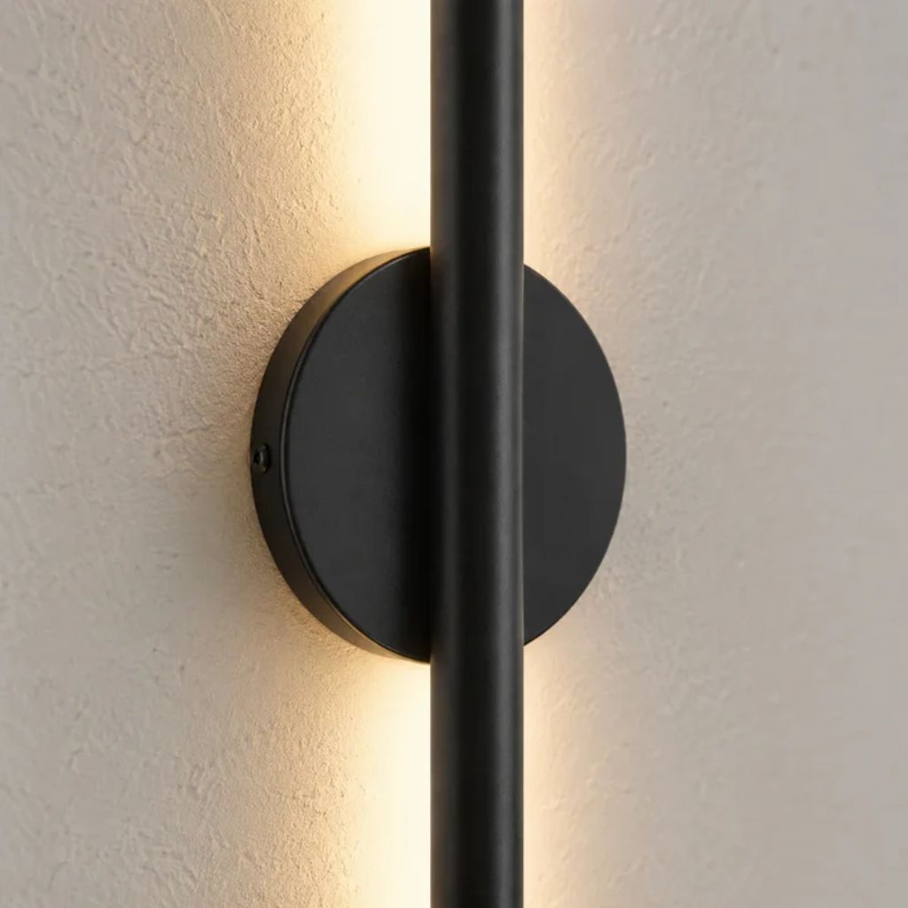 Nordic Black Linear LED Wall Sconce Slim Design
