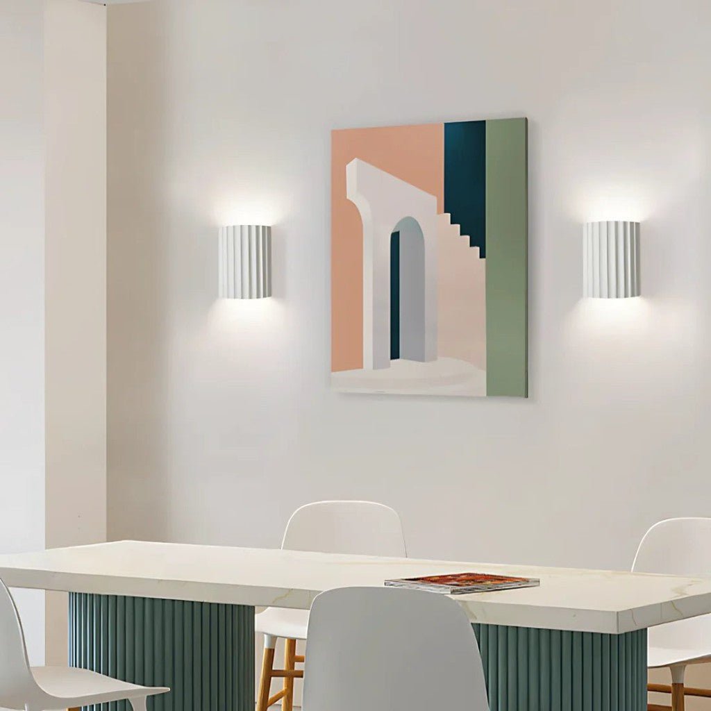 Nordic Minimalist LED Wall Lamp - Macaron Resin