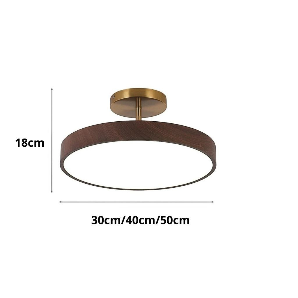 OakLume Nordic Semi Flush Mount Ceiling Light