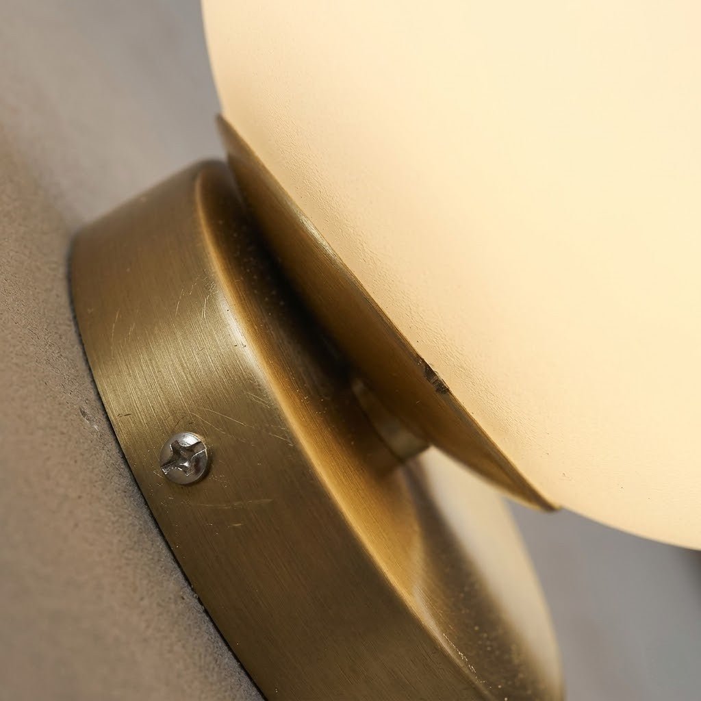 Olo Sphere Bedside Wall Lamp in Gold Finish
