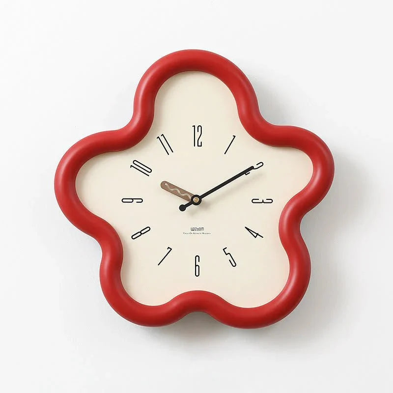 PetalTime - 3D Flower Pendulum Wall Clock with Silent Movement