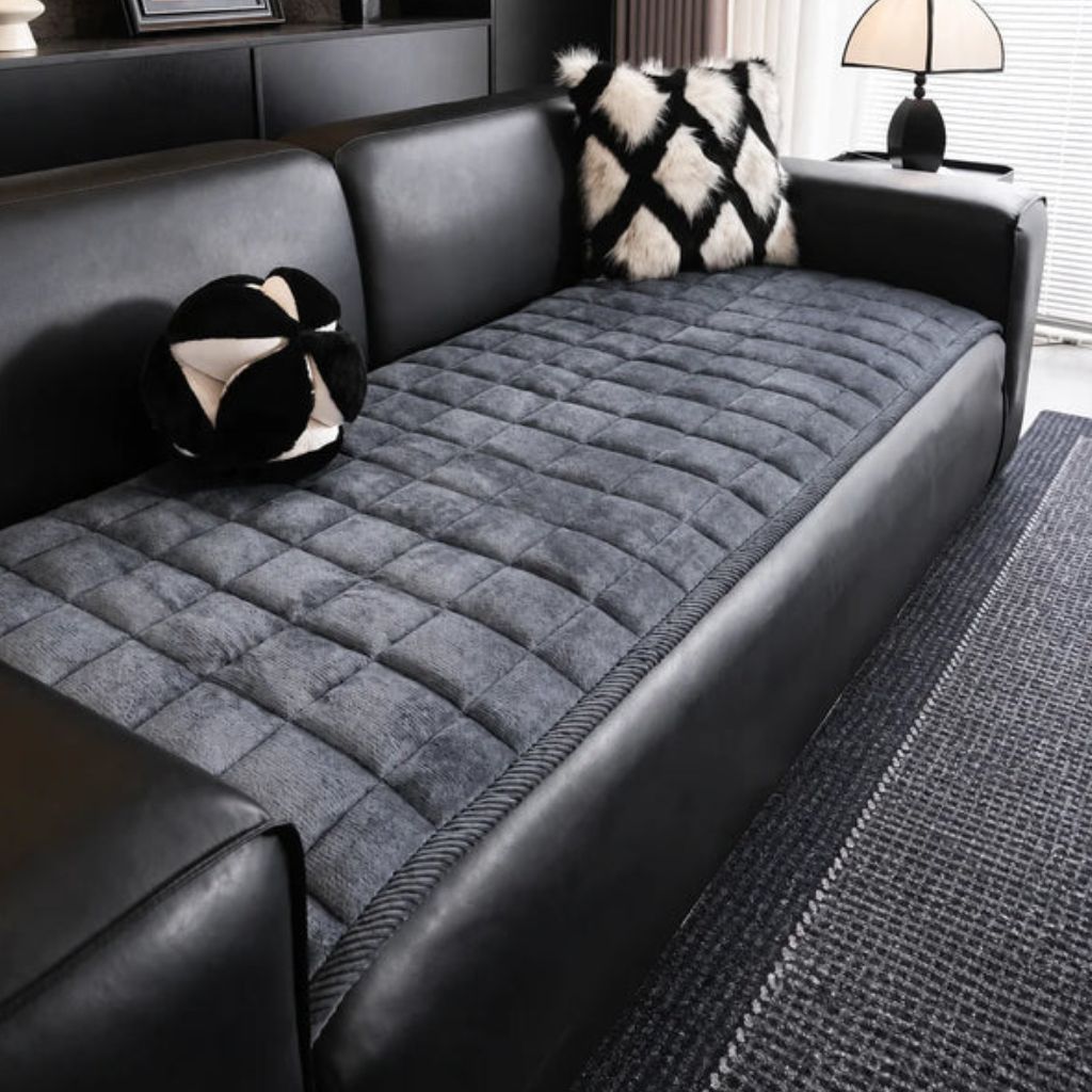 Quilted Sofa Cover Mat – Non-Slip & Pet Scratch Resistant