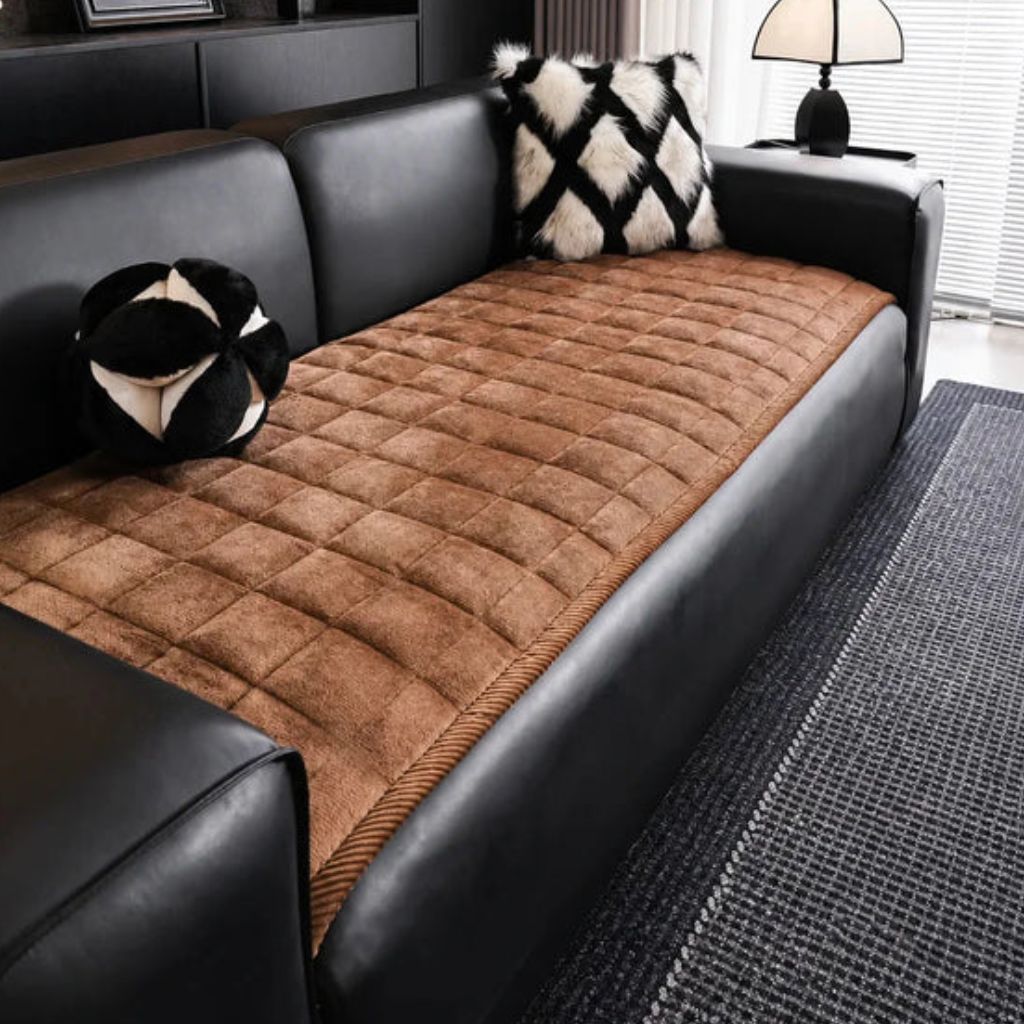 Quilted Sofa Cover Mat – Non-Slip & Pet Scratch Resistant