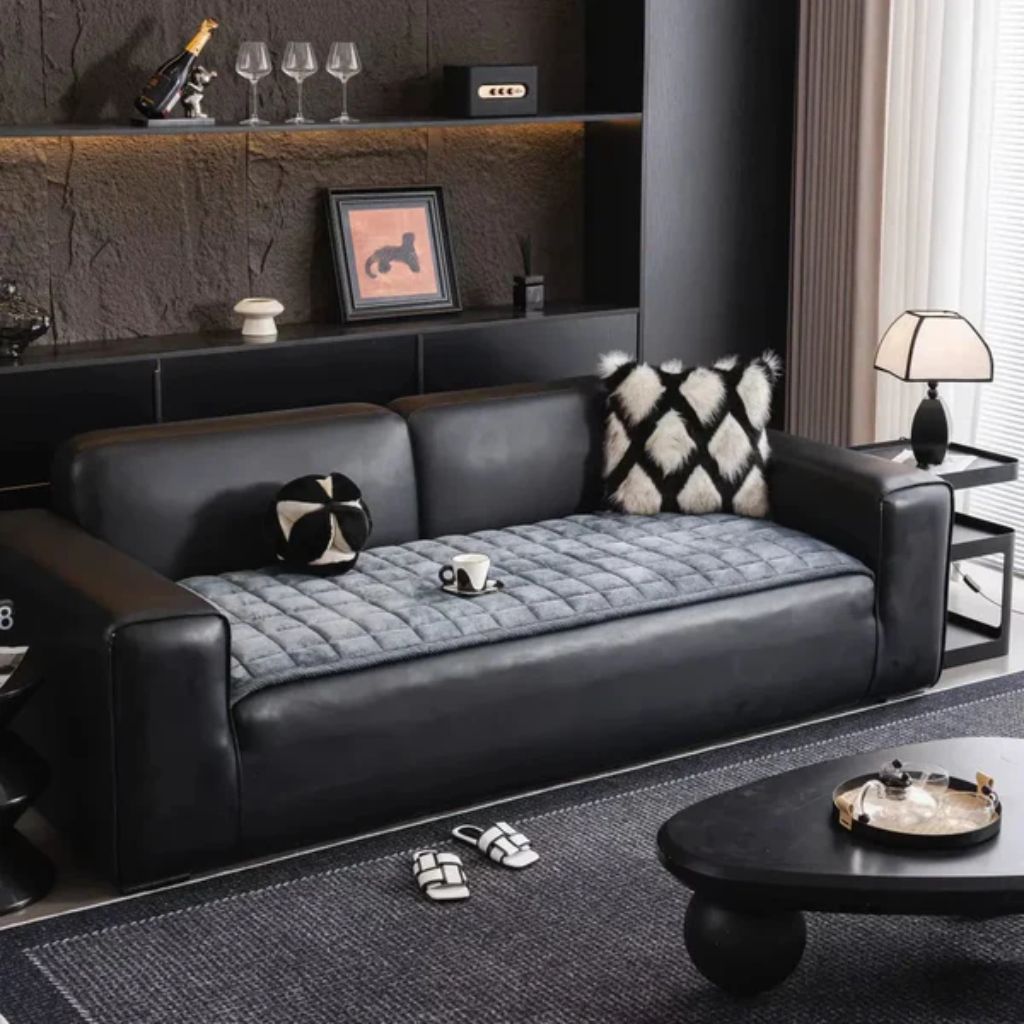 Quilted Sofa Cover Mat – Non-Slip & Pet Scratch Resistant