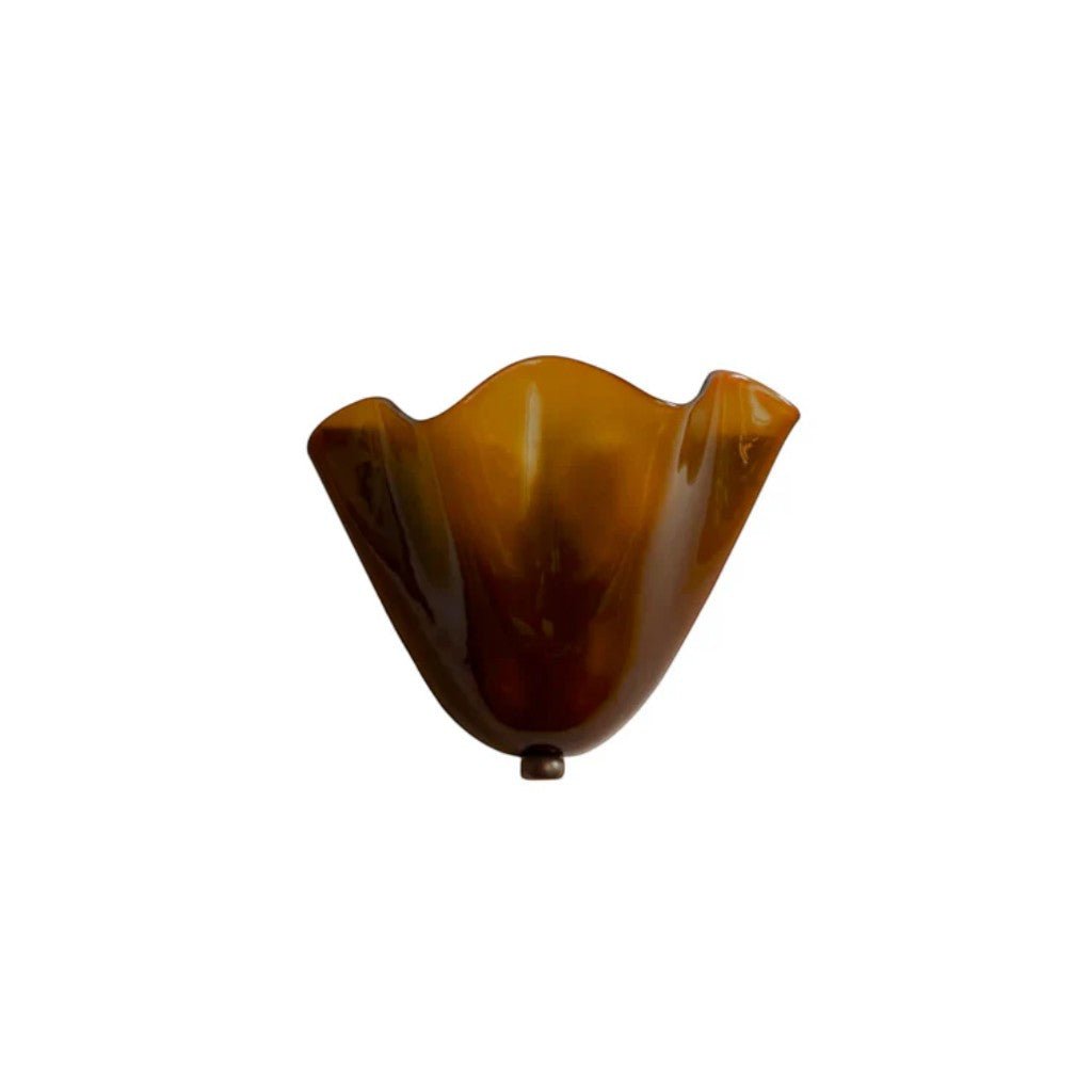 Retro Glass Shell Wall Light Sconce