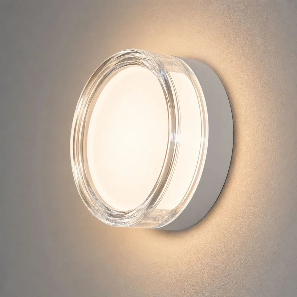 Round LED Wall Sconce IP65 CCT Switch Indoor Outdoor Lamp
