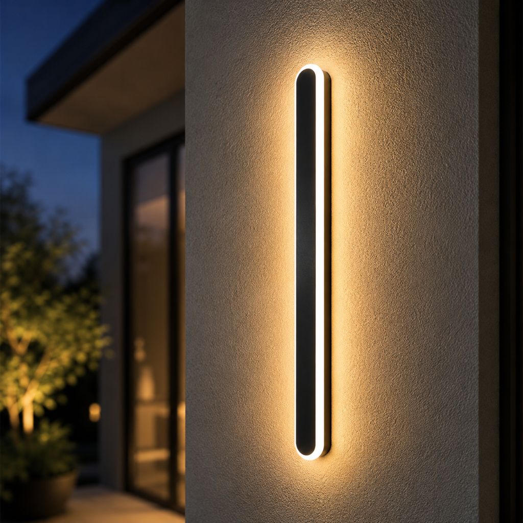 Rounded Edge Aluminium Outdoor Wall Light