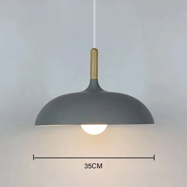 Scandinavian Oak LED Pendant Lamp