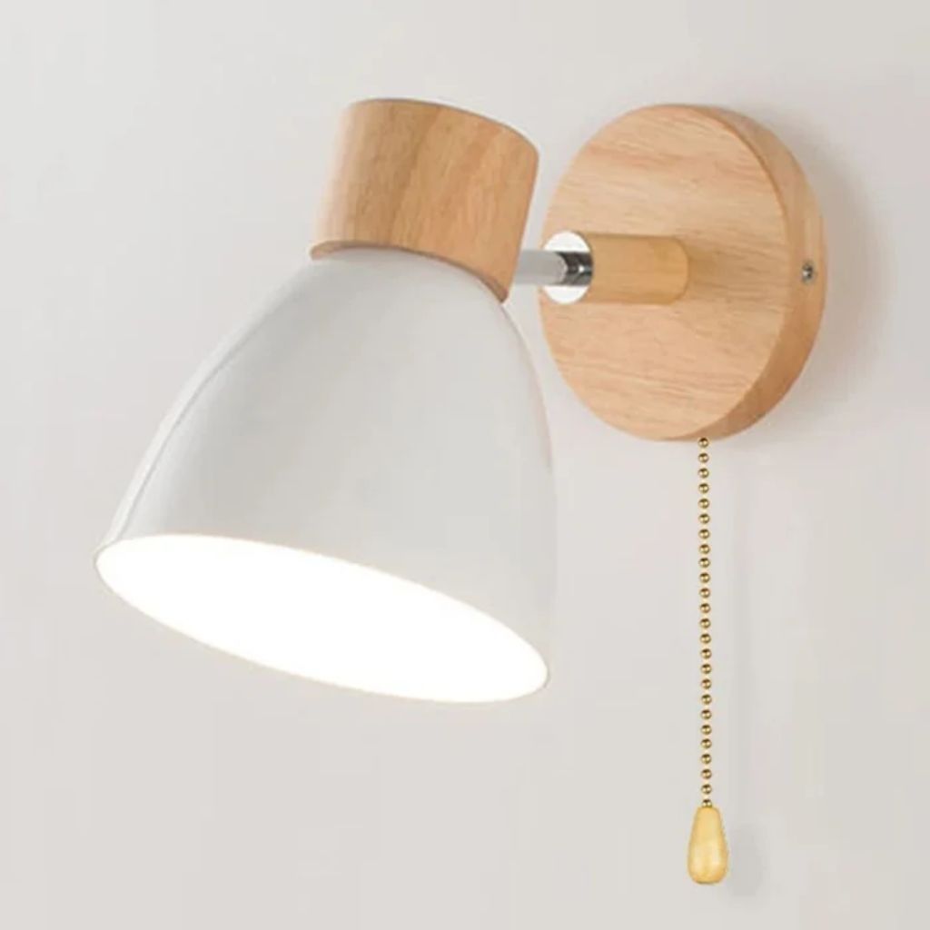 Scandinavian Wooden Wall Light Sconce