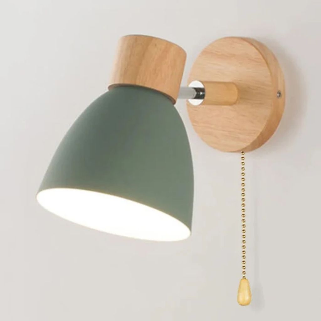Scandinavian Wooden Wall Light Sconce