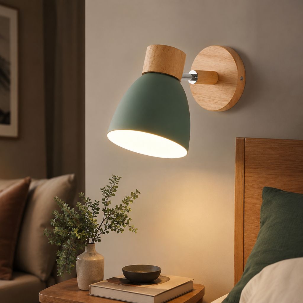 Scandinavian Wooden Wall Light Sconce