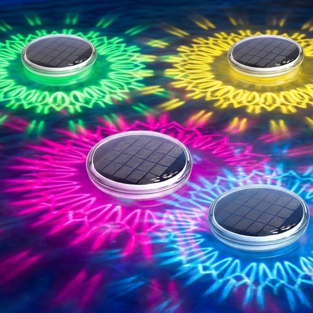 Solar Colorful LED Floating Pool Lights With Remote Control