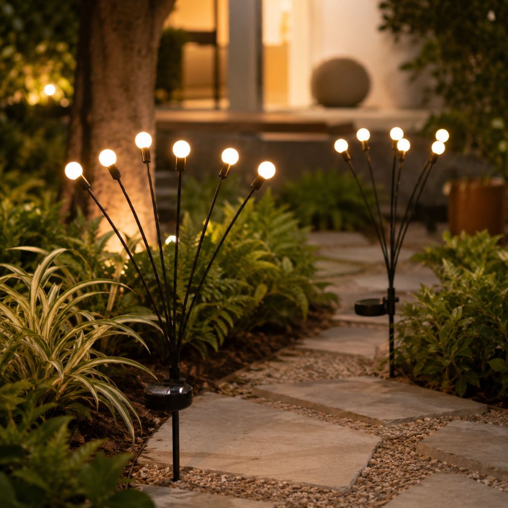 Solar Firefly Garden Light IP65 Waterproof Stake Lamp Outdoor Light