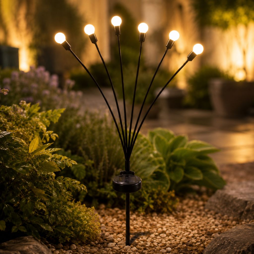 Solar Firefly Garden Light IP65 Waterproof Stake Lamp Outdoor Light