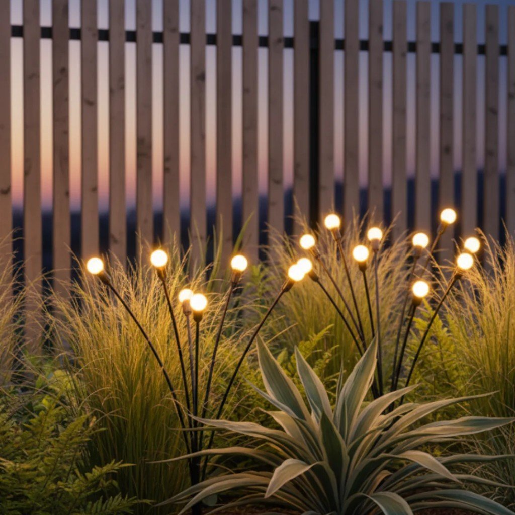 Solar Firefly Garden Light IP65 Waterproof Stake Lamp Outdoor Light