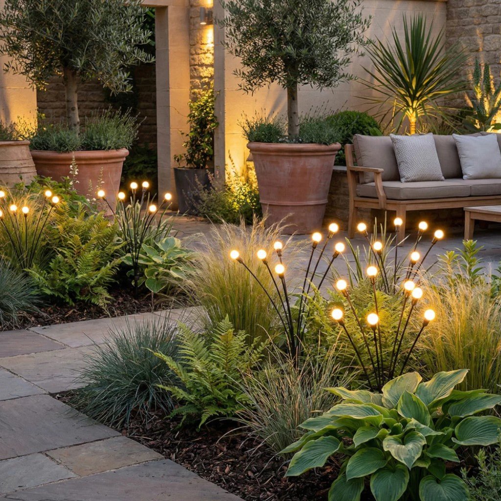 Solar Firefly Garden Light IP65 Waterproof Stake Lamp Outdoor Light