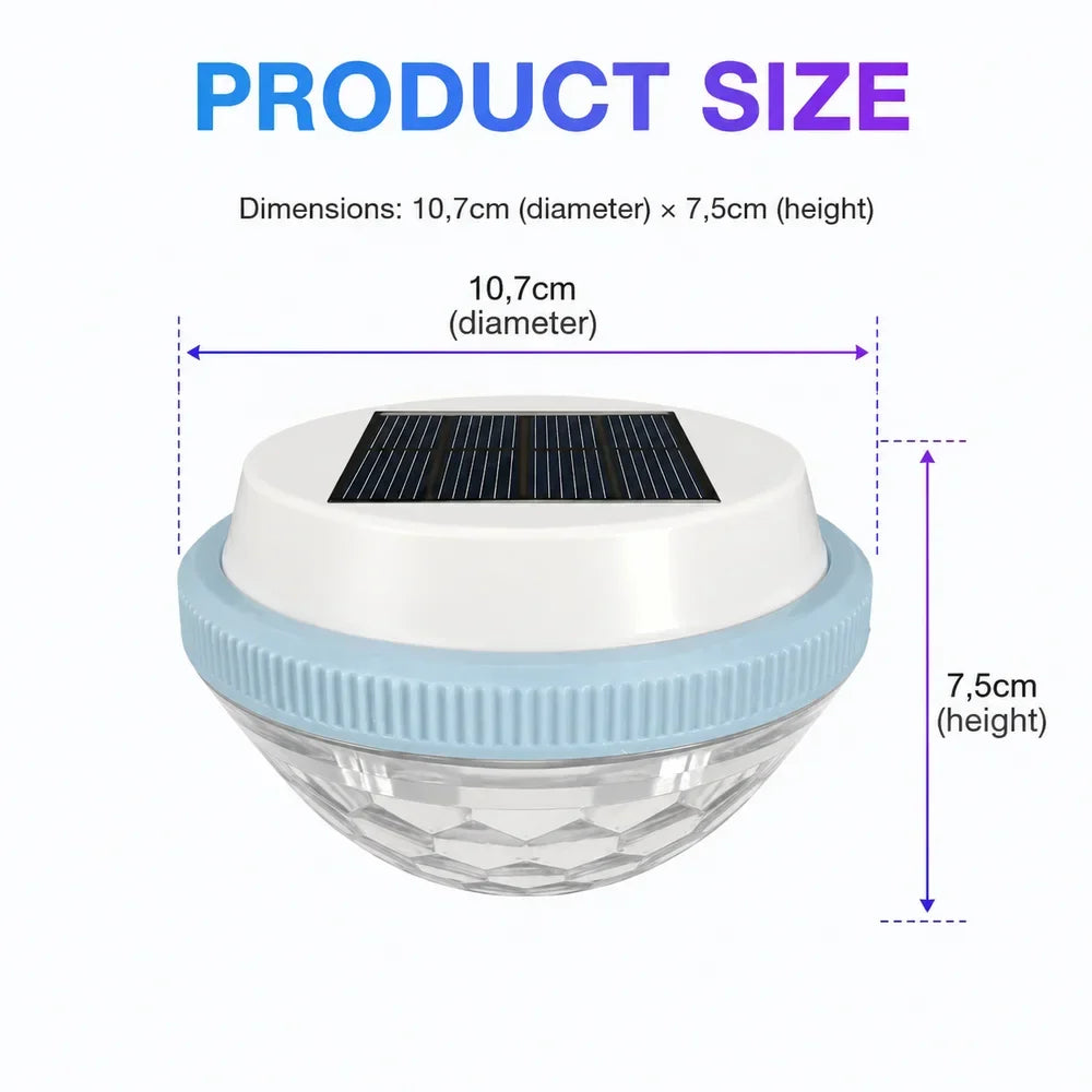 Solar Floating Pool Light RGB IP65 Waterproof Colour Changing Lamp