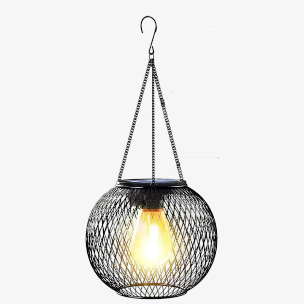 Solar Hanging Lantern Outdoor IP65 Waterproof Auto Sensor