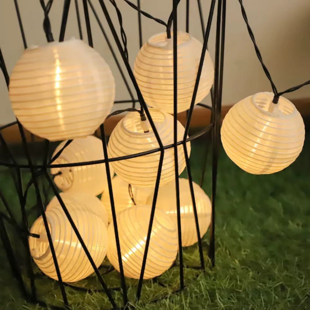 Solar Lantern String Lights IP65 Waterproof Outdoor Garden Patio Decor