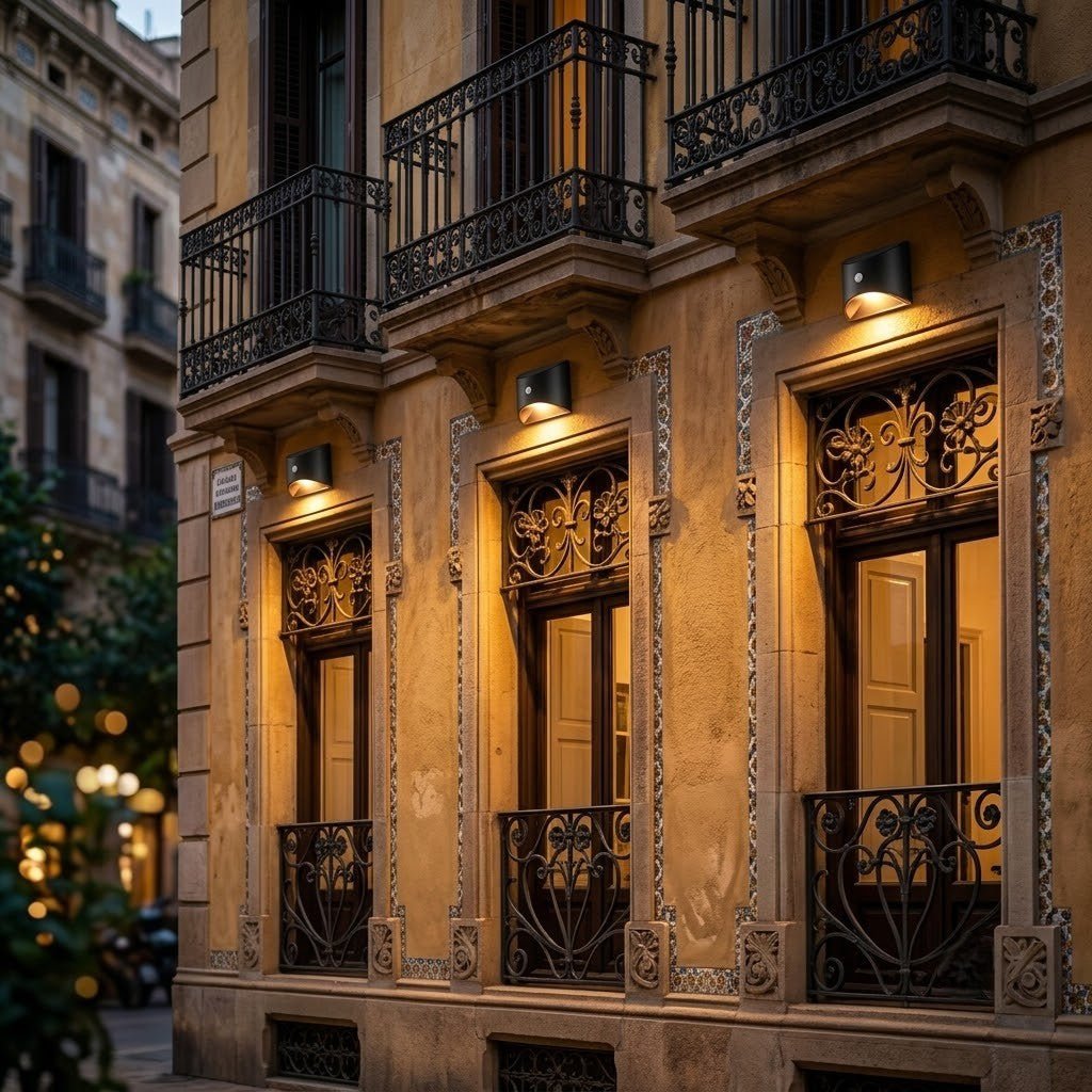 Solar Outdoor Garden Wall Light PIR Motion Sensor IP65 Waterproof Lamp