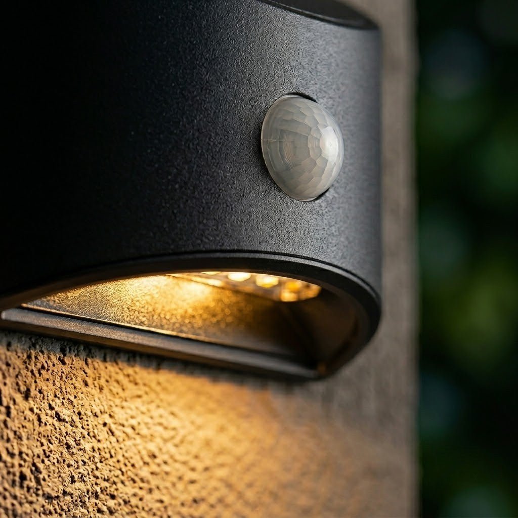 Solar Outdoor Garden Wall Light PIR Motion Sensor IP65 Waterproof Lamp