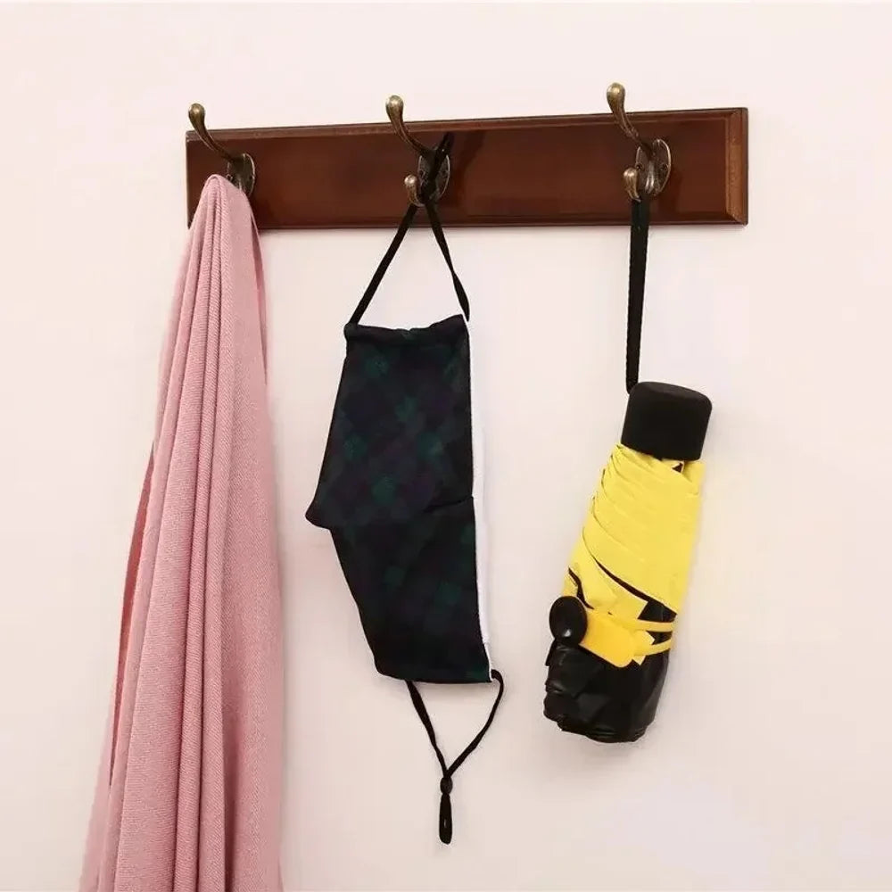 Solid Wood Wall Coats & Hats Rack with Hooks | Hallway Storage