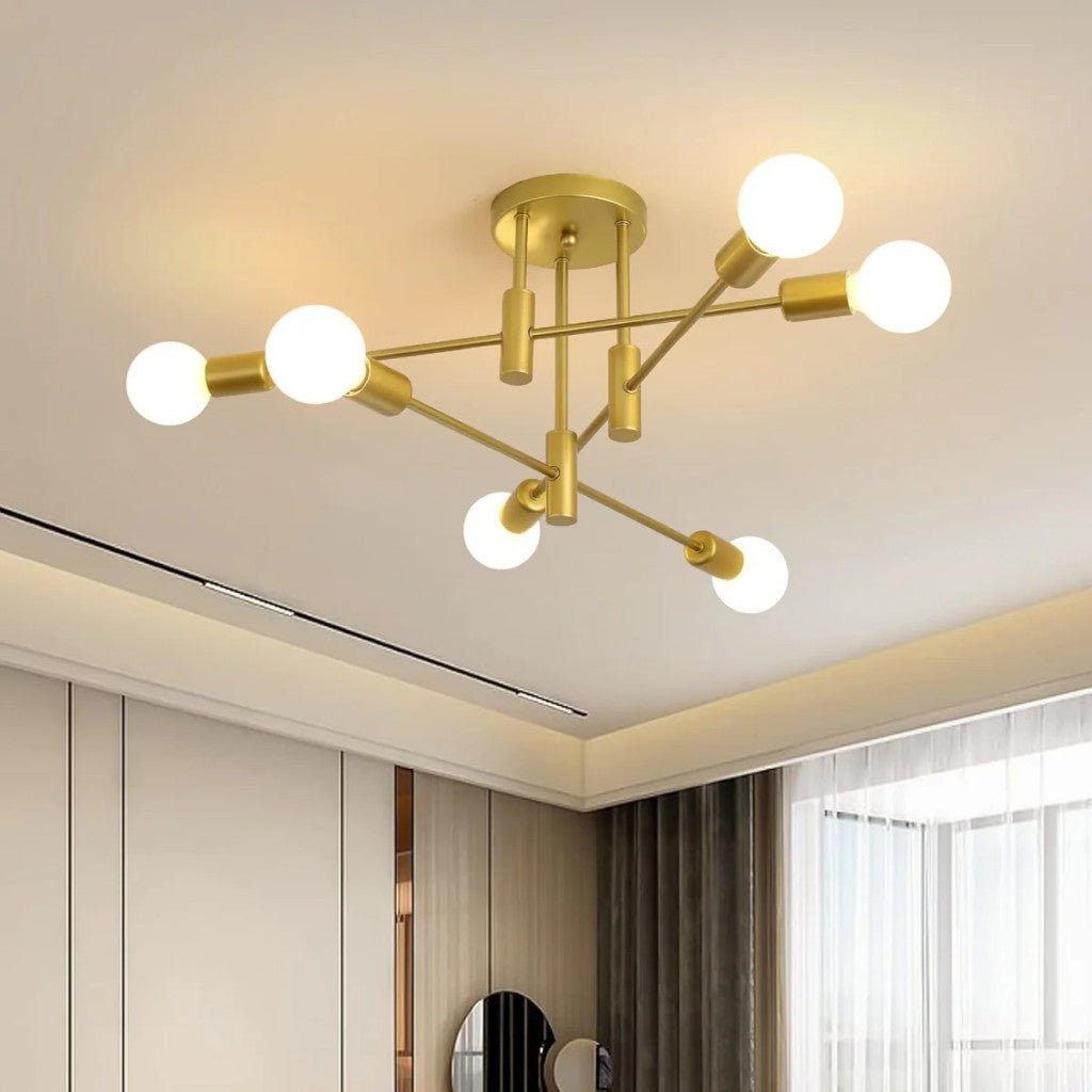Sputnik Mid Century LED Ceiling Light