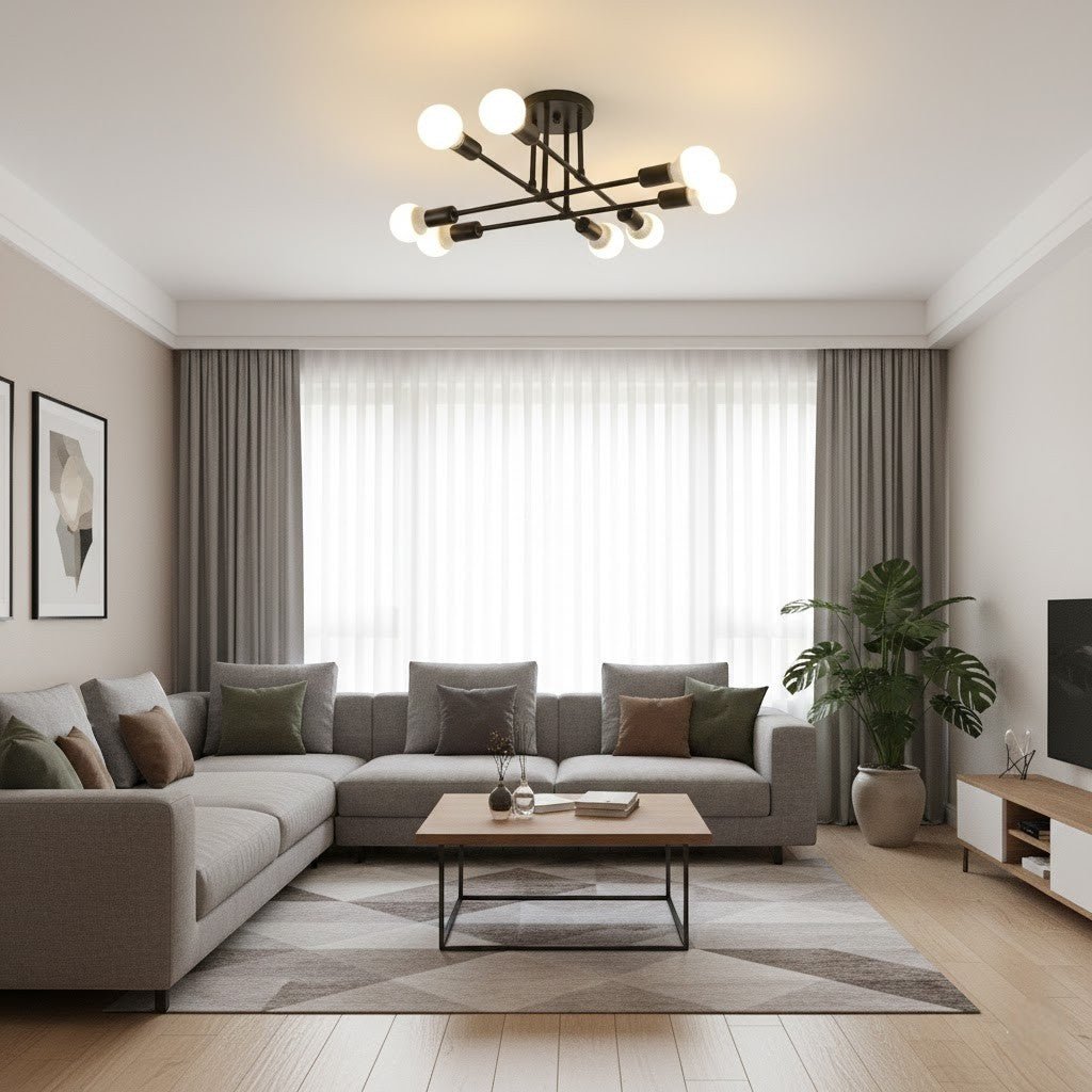 Sputnik Mid Century LED Ceiling Light