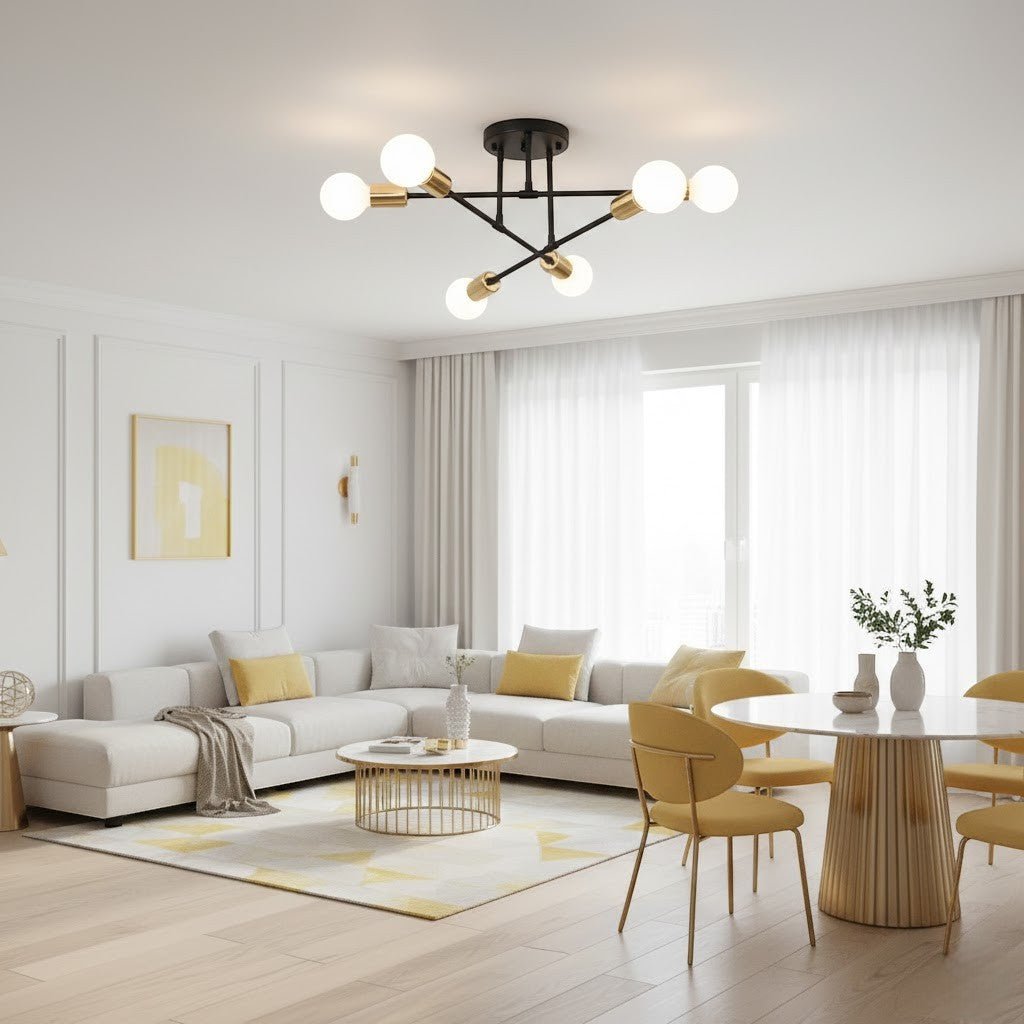 Sputnik Mid Century LED Ceiling Light