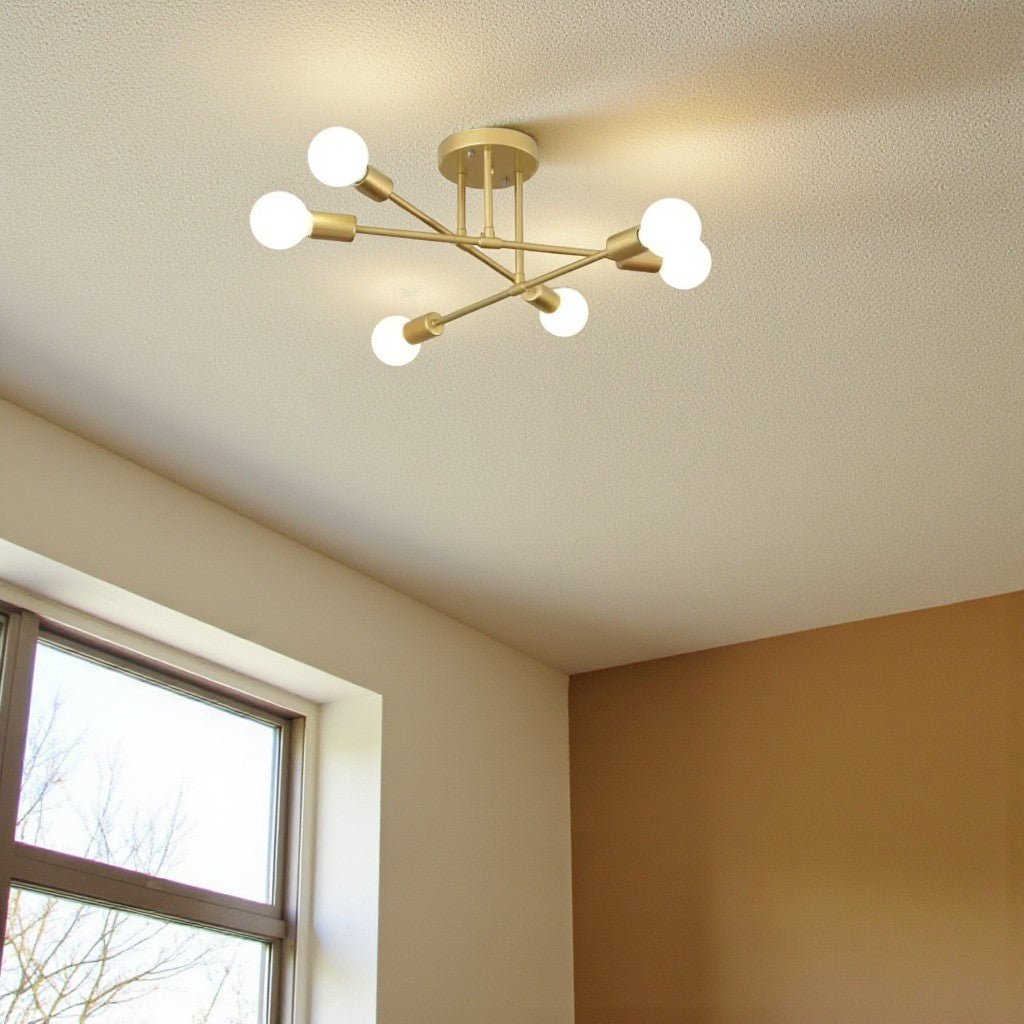 Sputnik Mid Century LED Ceiling Light
