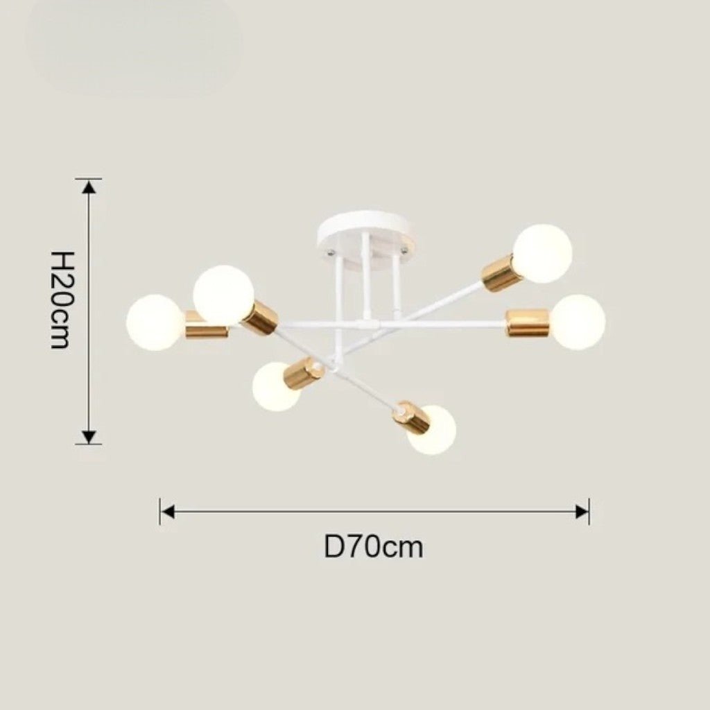 Sputnik Mid Century LED Ceiling Light