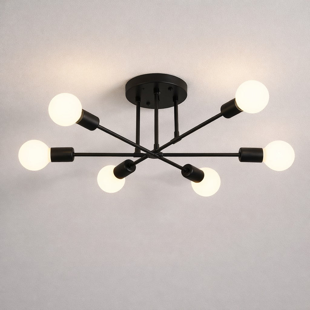 Sputnik Mid Century LED Ceiling Light