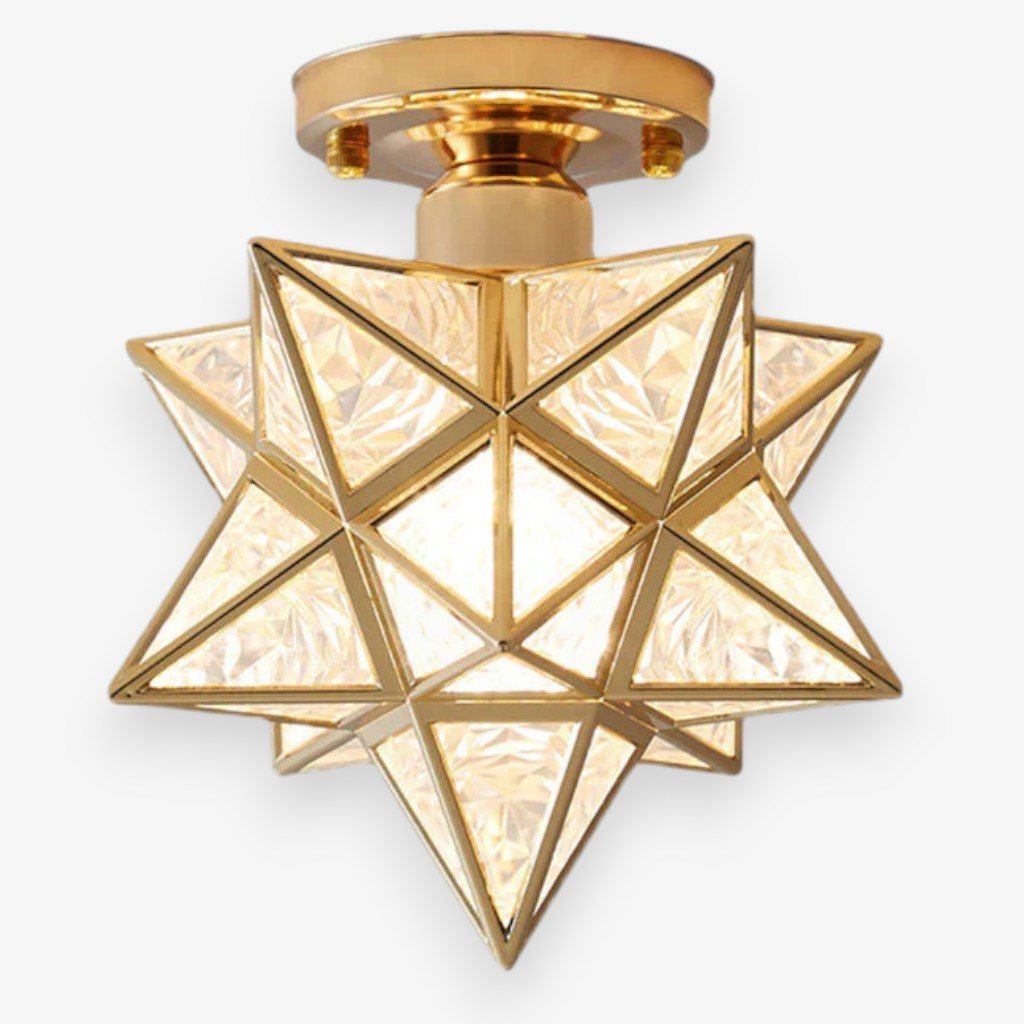 StarLight Star-Shaped Semi Flush Mount Ceiling Light