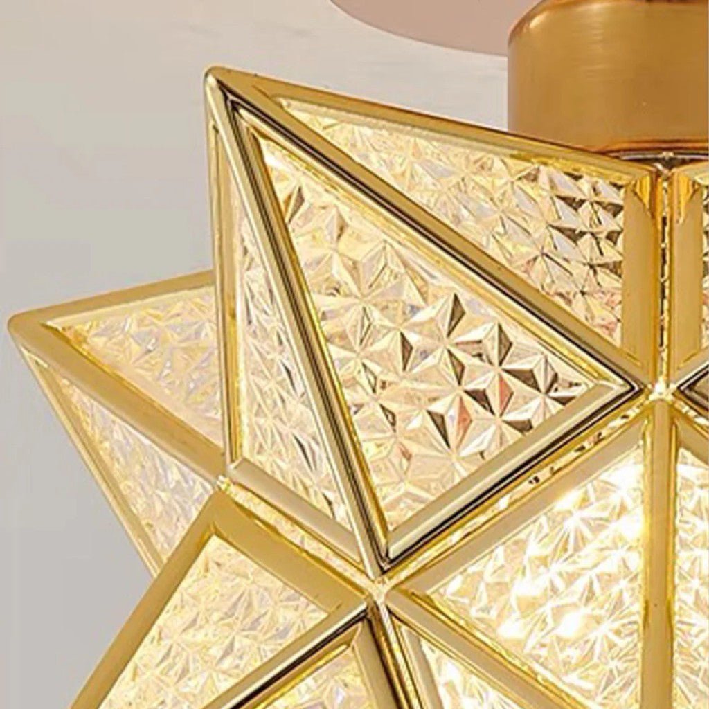 StarLight Star-Shaped Semi Flush Mount Ceiling Light