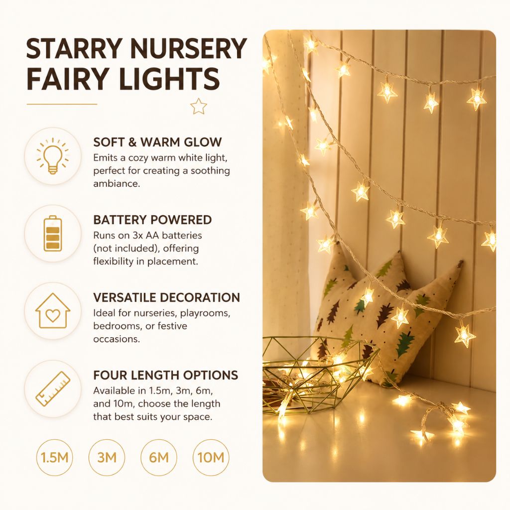 Starry Nursery Fairy Lights