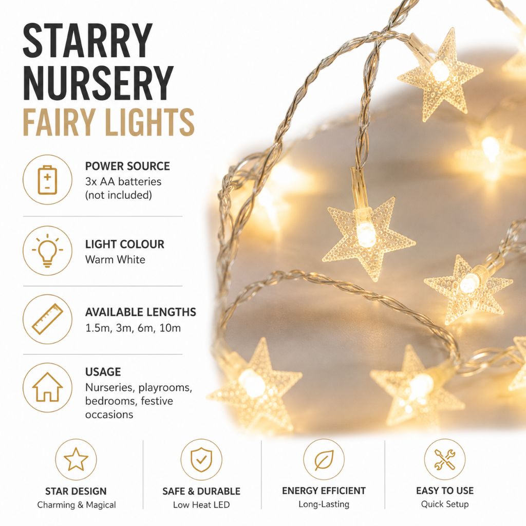 Starry Nursery Fairy Lights