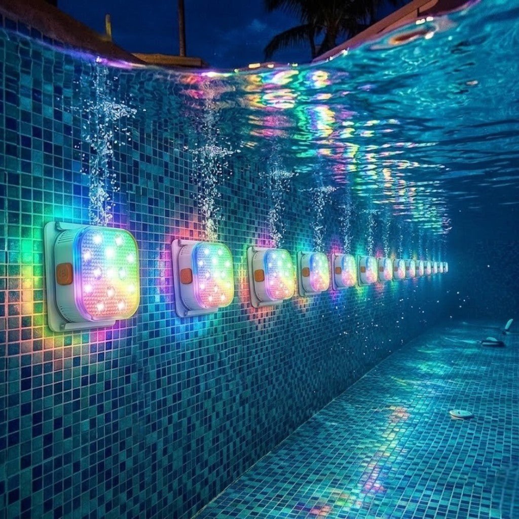 Submersible Pool Light Rechargeable RGB LED with Remote Control