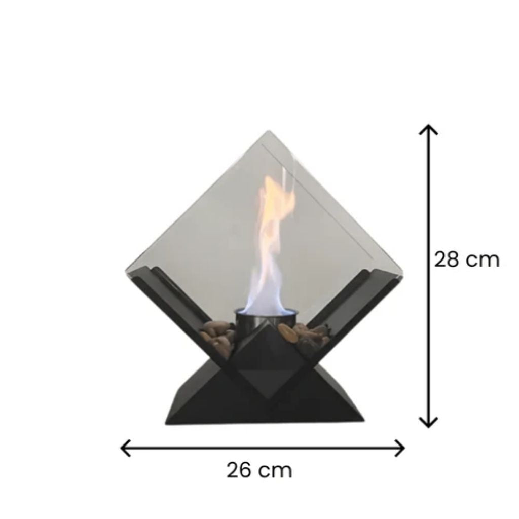 Tabletop Fire Pit Smoke-Free Nordic Glass